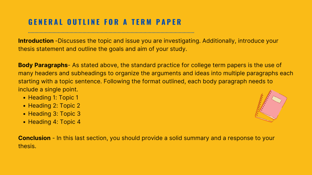 General Outline for a Term Paper